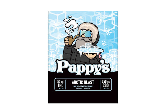 Pappy's Arctic Blast Gummies 50mg THC + 250mg CBD