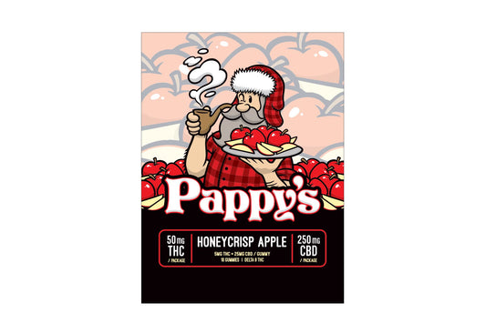 Pappy's Honeycrisp Apple Gummies 50mg THC + 250mg CBD