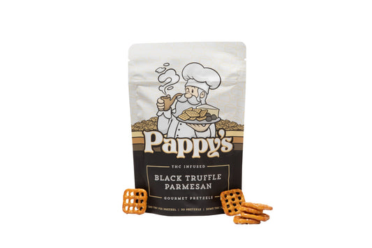 Pappy's Black Truffle Parmesan Pretzels 50mg THC