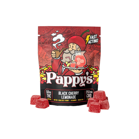 Black Cherry Lemonade Gummies 50mg THC + 250mg CBD