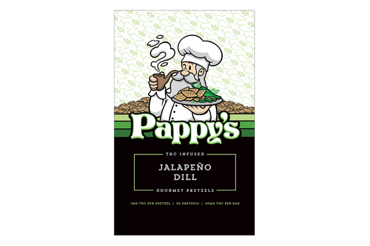 Pappy's Jalapeño Dill Pretzels 50mg THC